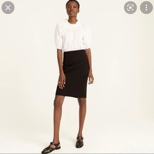 J Crew No. 2 Pencil Skirt in Stretch Twill